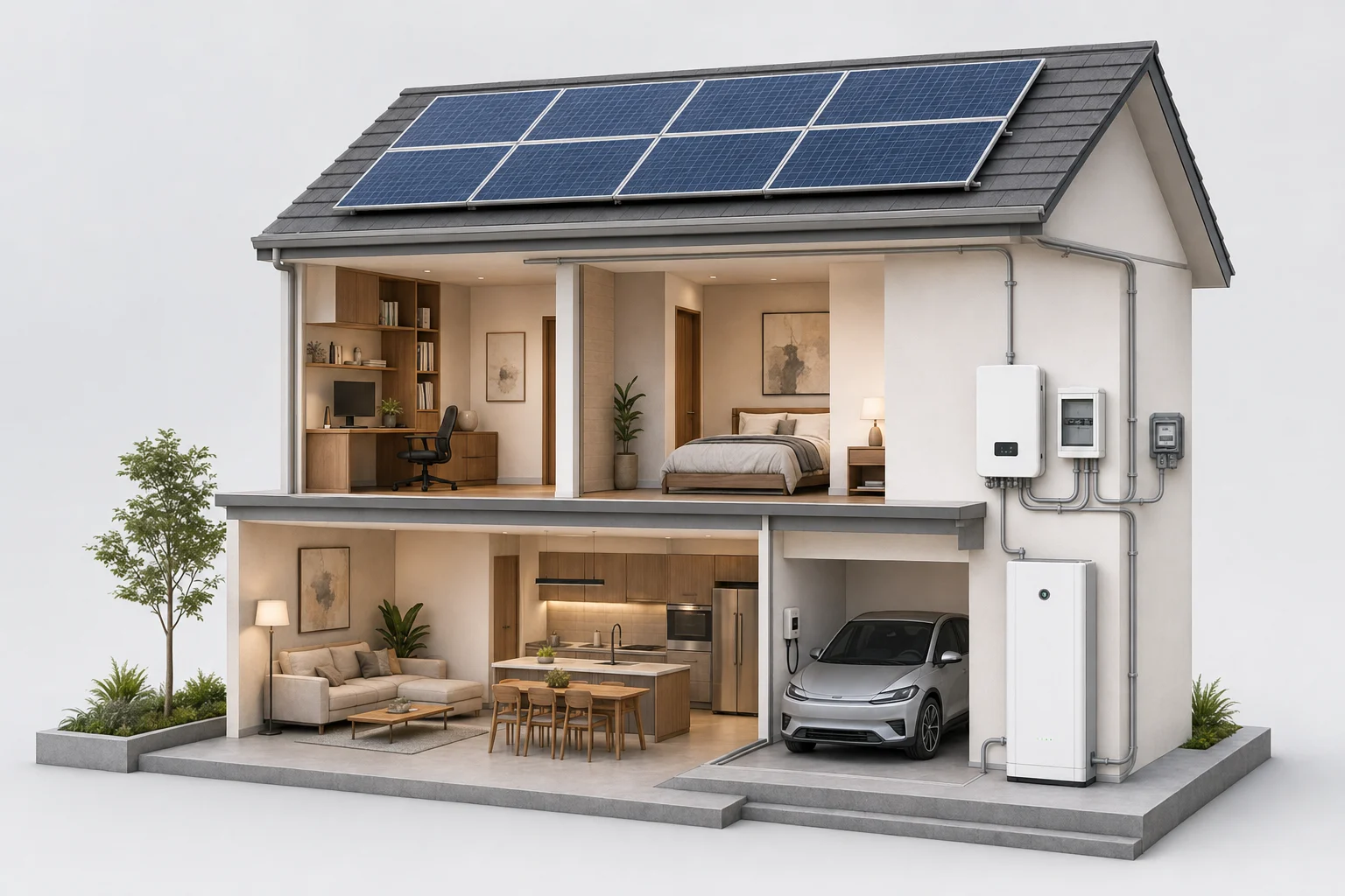 Illustrative solar installation